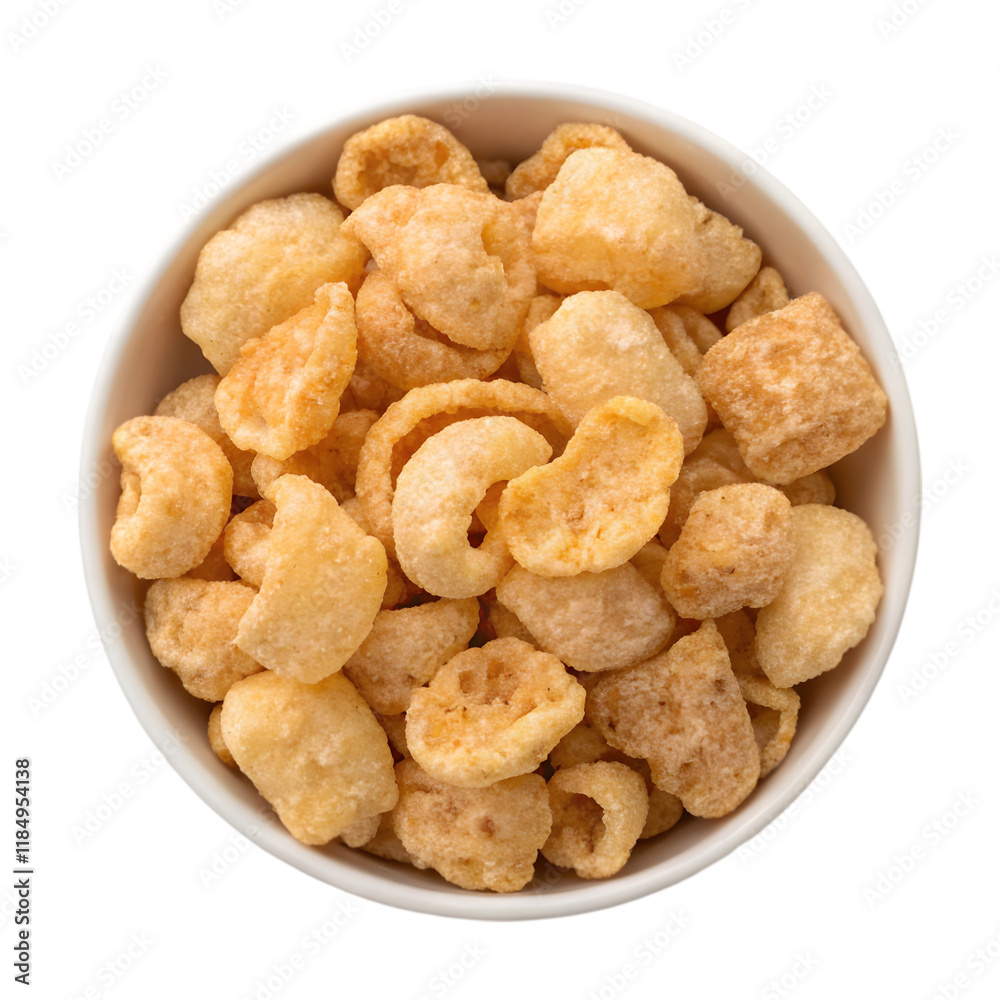 bowl of pork rinds on transparent background bowl of pork rinds on transparent background