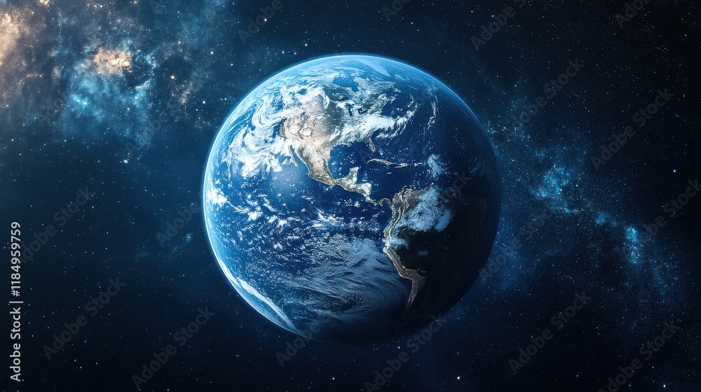 A stunning view of Earth from space, showcasing its vibrant colors and the beauty of our planet. A stunning view of Earth from space, showcasing its vibrant colors and the beauty of our planet.