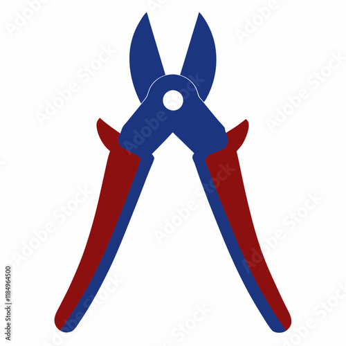 Black Silhouette Pruning Shears Vector