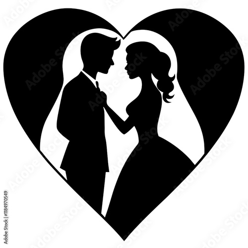 Wallpaper Mural happy valentines day with silhouette Torontodigital.ca