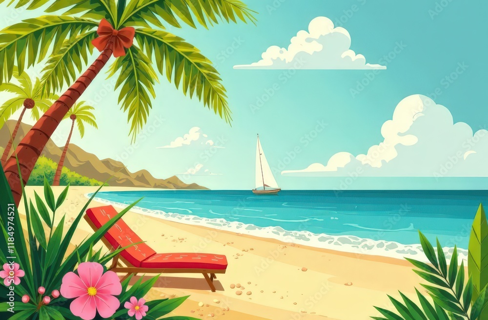 Obraz premium Summer Poster Banner. Promotion design for Summer