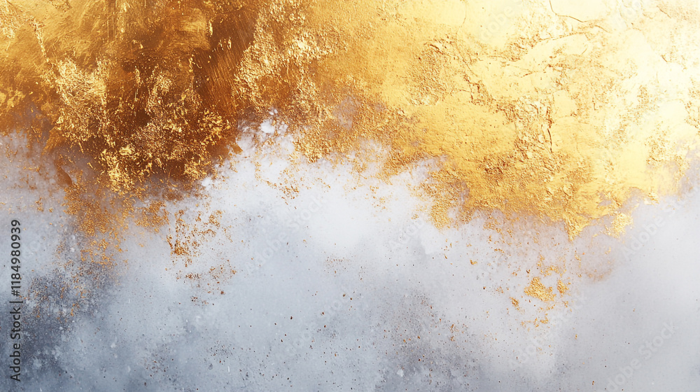 Naklejka premium Golden abstract texture with gray elements creating a stunning visual effect