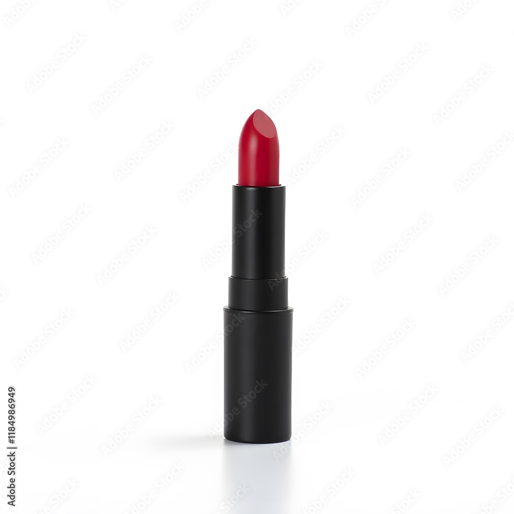 Elegance in Red A Vibrant Lipstick on a White Canvas Elegance in Red A Vibrant Lipstick on a White Canvas