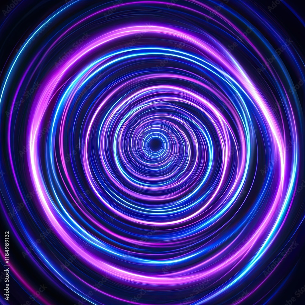 Neon Spiral Abstract Background Neon Spiral Abstract Background