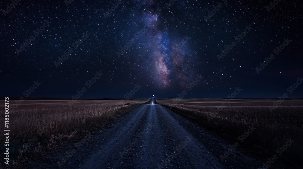 Fototapeta premium Straight Roads in Summer, Surrounded by Lush Greenery and the Bright, Warm Atmosphere of the Season