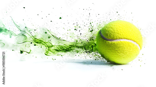 new tennis ball isolated png file on white background for creative tennis ball mockups and design projects

