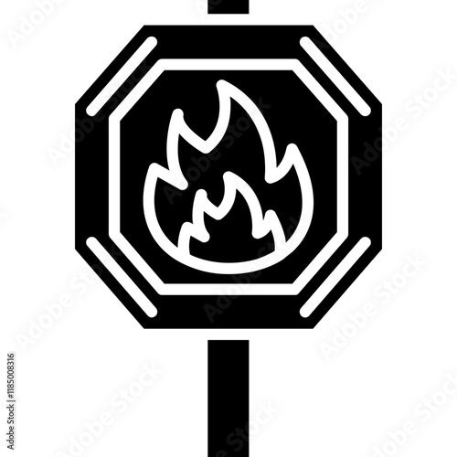 Fire Lane Sign Icon