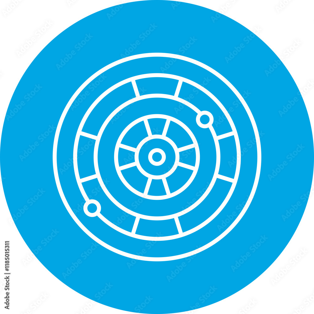 Dartboard icon single vector illustration Dartboard icon single vector illustration