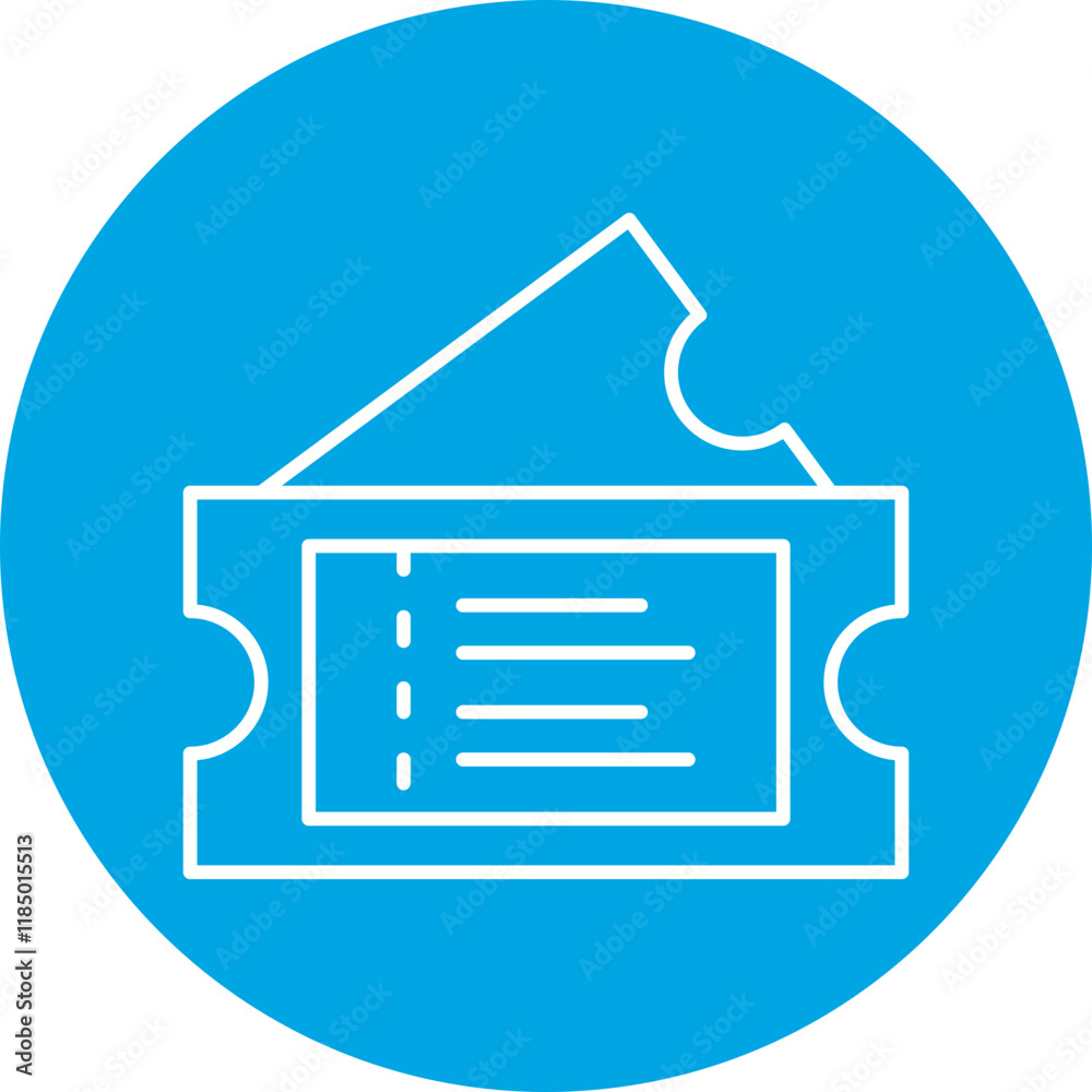 Ticket icon single vector illustration Ticket icon single vector illustration