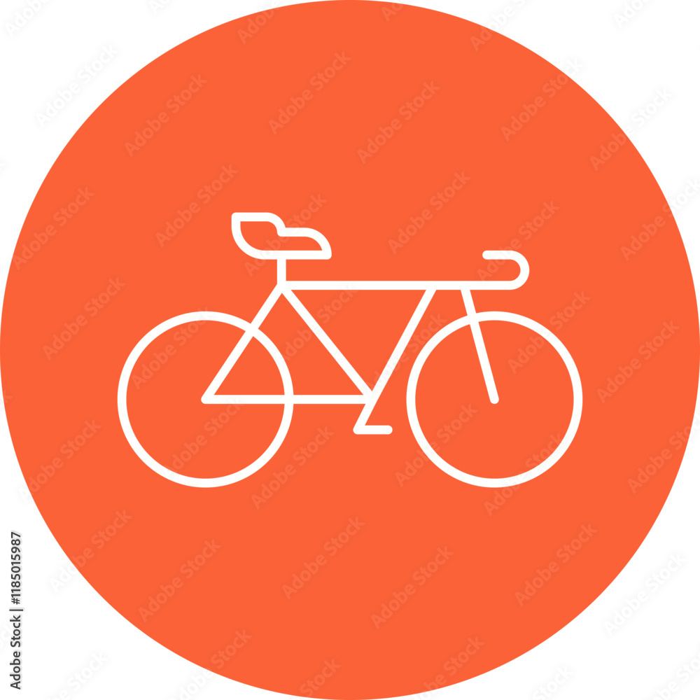 Bicycle icon single vector illustration Bicycle icon single vector illustration