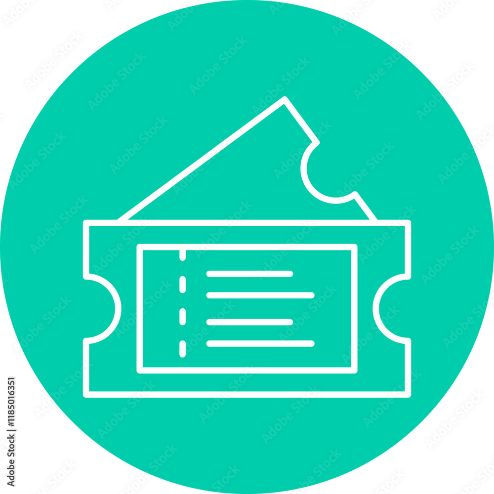 Ticket icon single vector illustration Ticket icon single vector illustration