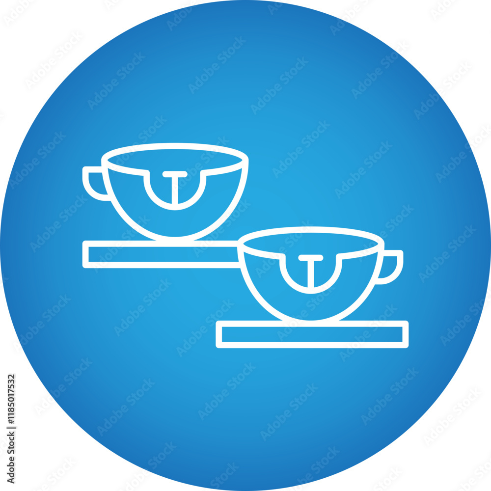 Cups Swing icon single vector illustration