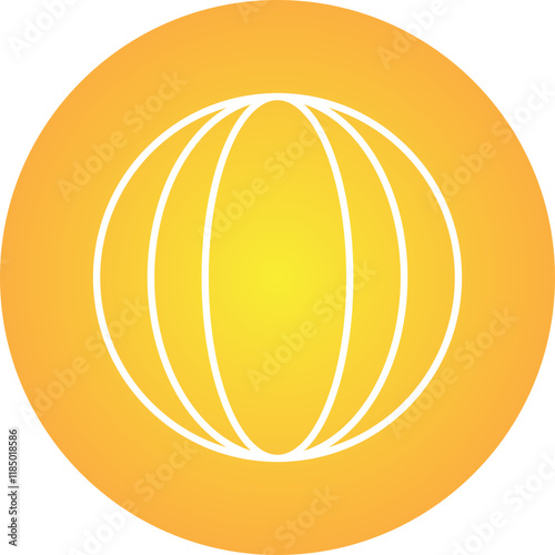 Ball icon single vector illustration