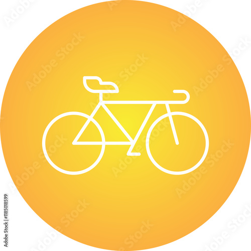 Bicycle icon single vector illustration