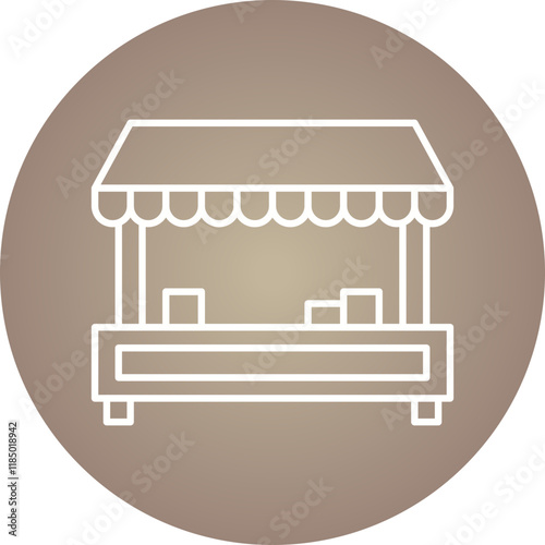 Tuck SHop icon single vector illustration