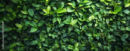 Wallpaper Mural Natural green leaves wall creating dense foliage background Torontodigital.ca