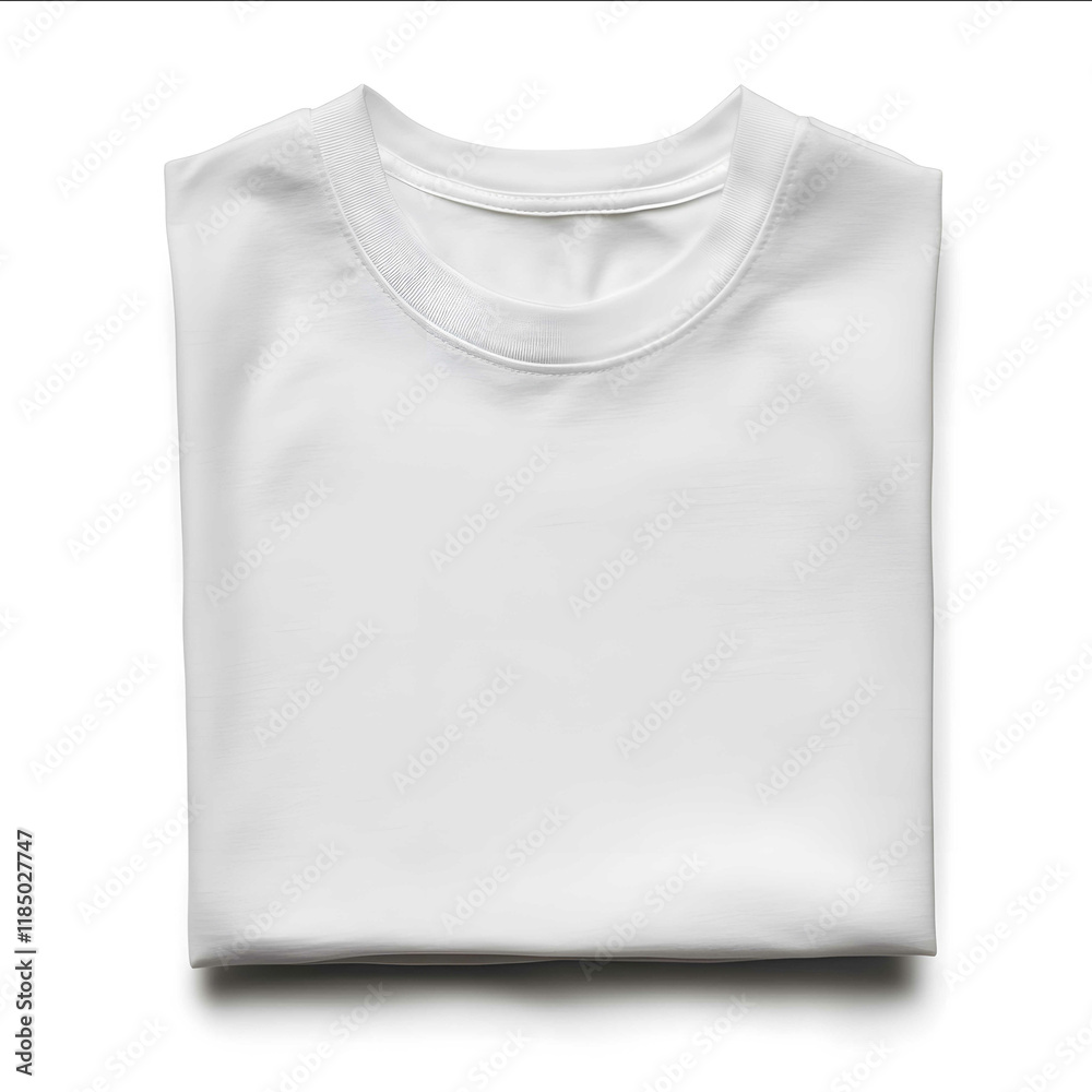 folded white tshirt folded into a perfect square isolated on white background folded white tshirt folded into a perfect square isolated on white background