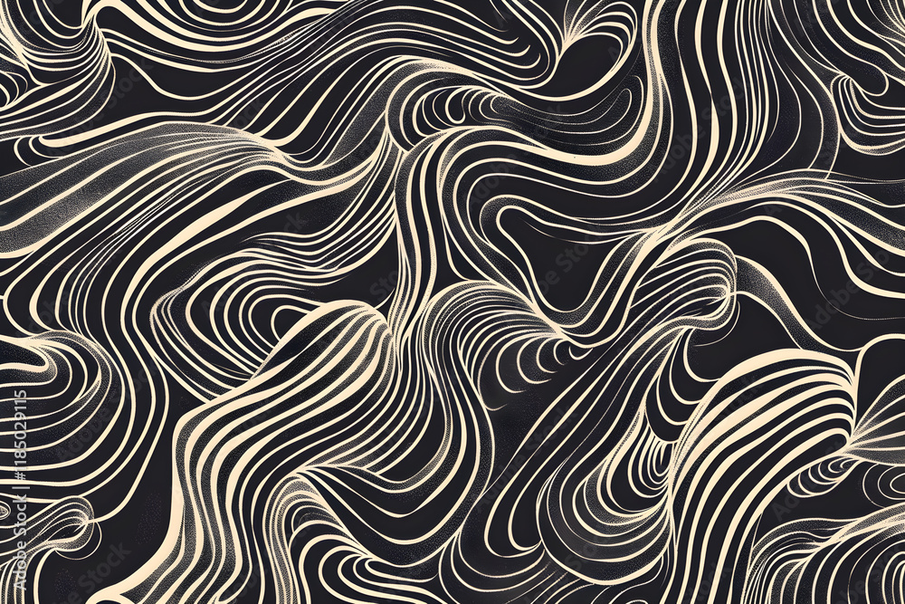 Inked Masterpiece: An Intricate and Seamless Black and White Abstract Pattern Inked Masterpiece: An Intricate and Seamless Black and White Abstract Pattern