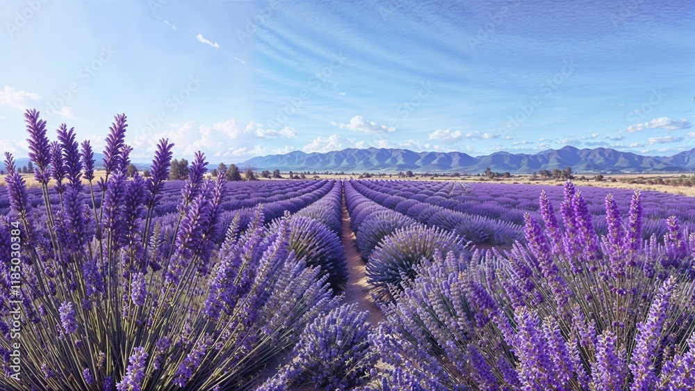 Fototapeta premium Lavender Field in Bloom