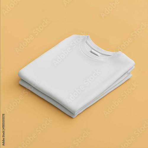 folded white tshirt mockup