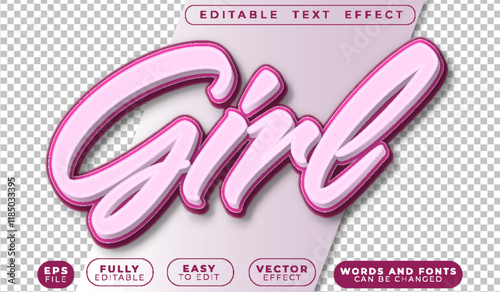 Girl Woman Cute Princess Lady Angel Fully Editable Vector Text File