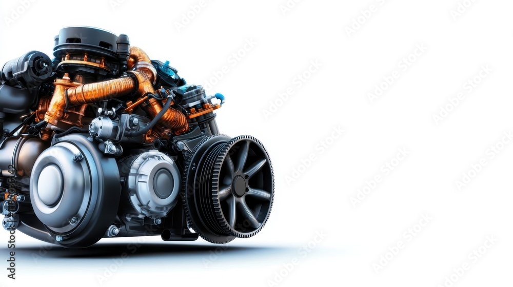A captivating image of a modern engine, showcasing complex components and vibrant colors that represent the advanced engineering and innovation in the automotive industry. A captivating image of a modern engine, showcasing complex components and vibrant colors that represent the advanced engineering and innovation in the automotive industry.