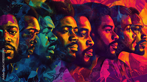 Vibrant Graphic Design for Black History Month photo