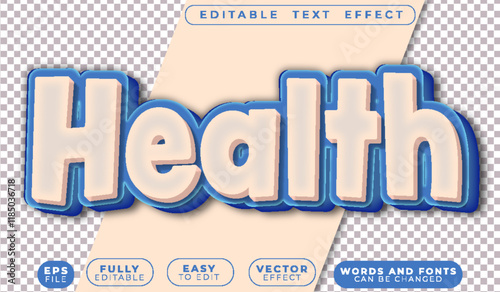 Health Clean Hygiene Blue Fully Editable Vector Text File