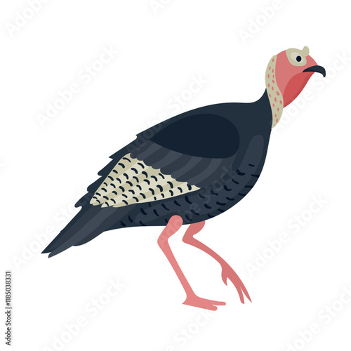 Wild turkey icon clipart avatar logotype isolated illustration