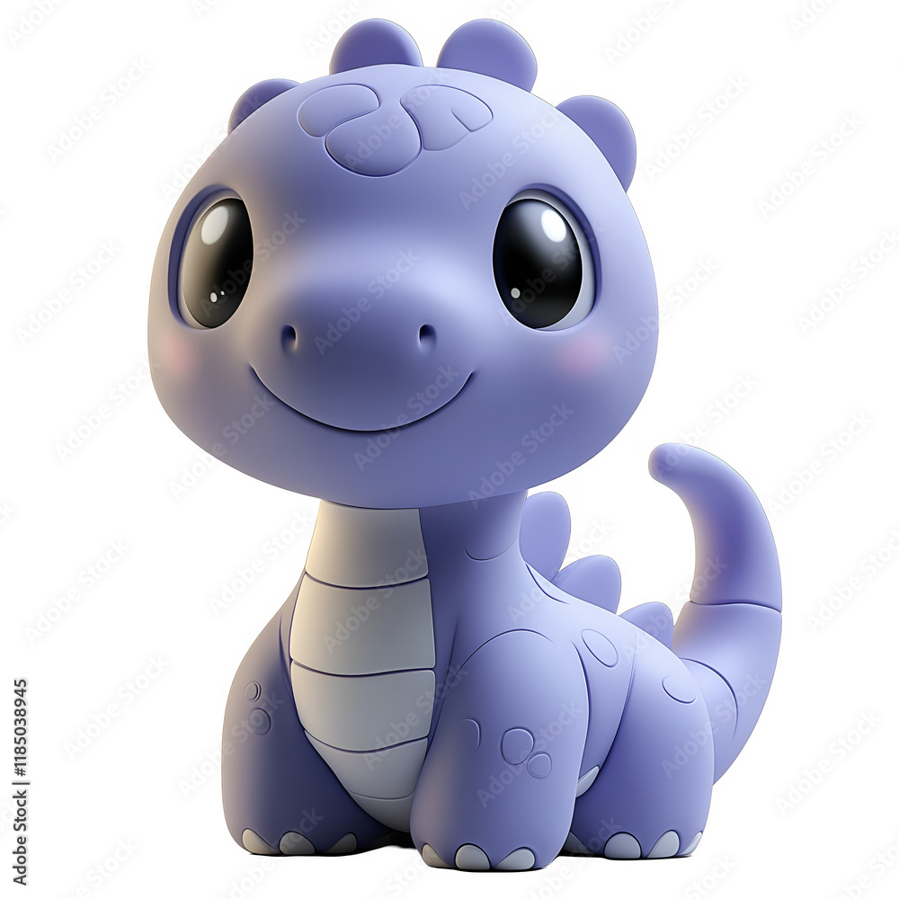 Cute purple dinosaur 3D character icon - transparent image, png. Cute purple dinosaur 3D character icon - transparent image, png.