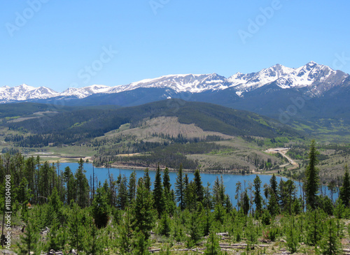 Sapphire Point Overlook, Lake Dillon Reservoir, Dillon, Colorado.