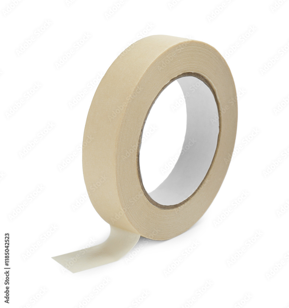 Roll of masking tape isolated on white Roll of masking tape isolated on white