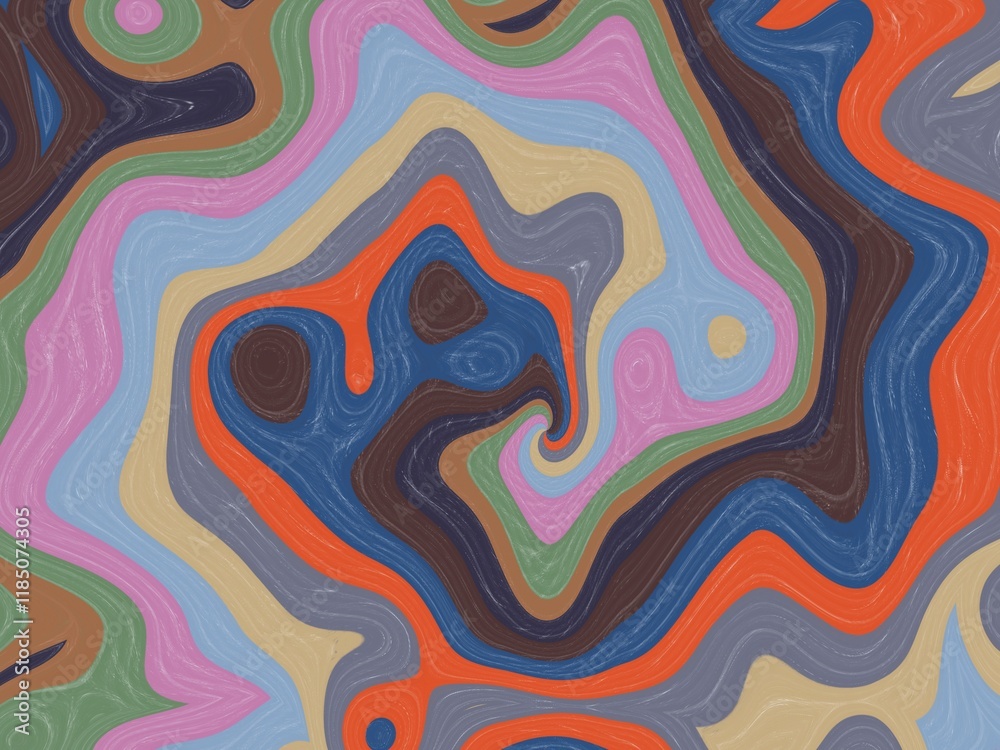 Abstract background with flowing, colorful lines creating a marbled, organic texture. Abstract background with flowing, colorful lines creating a marbled, organic texture.