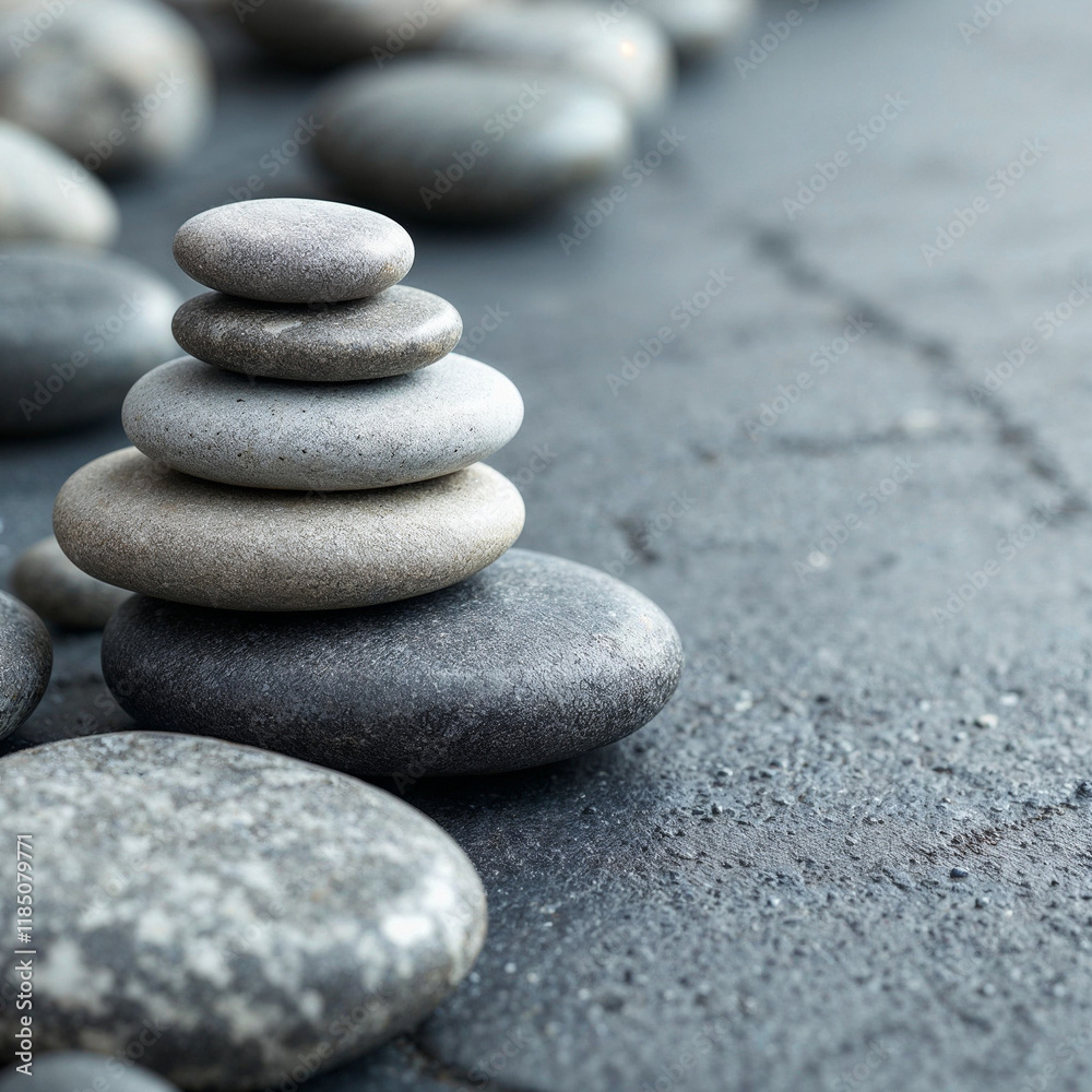 Concept photo of zen stones with space for text, stone photography, stacked zen stones Concept photo of zen stones with space for text, stone photography, stacked zen stones