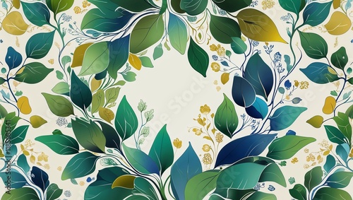 An intricate abstract pattern of stylized shapes and flowing lines, blending vibrant colors and complex designs to create a visually captivating artwork that evokes creativity and modern artistic expr