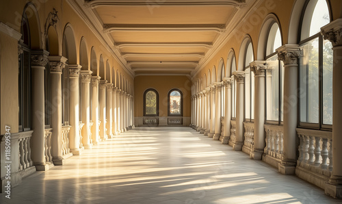 corridor with arches photo