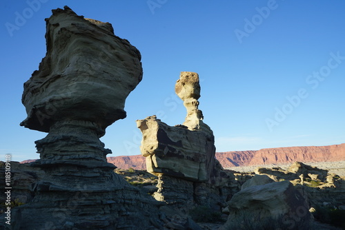 Rock formation in a canyon photo