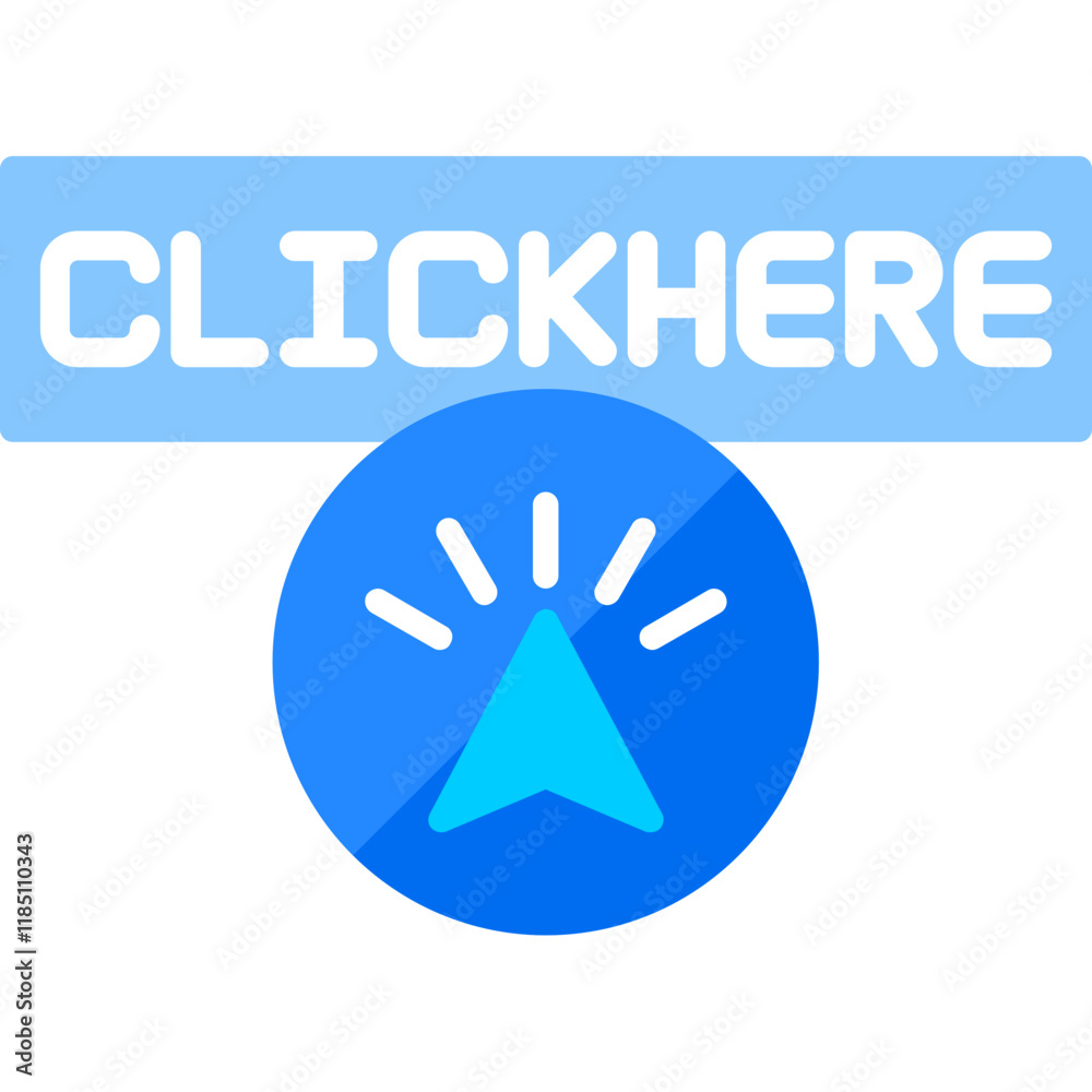 Obraz premium Click Here Icon