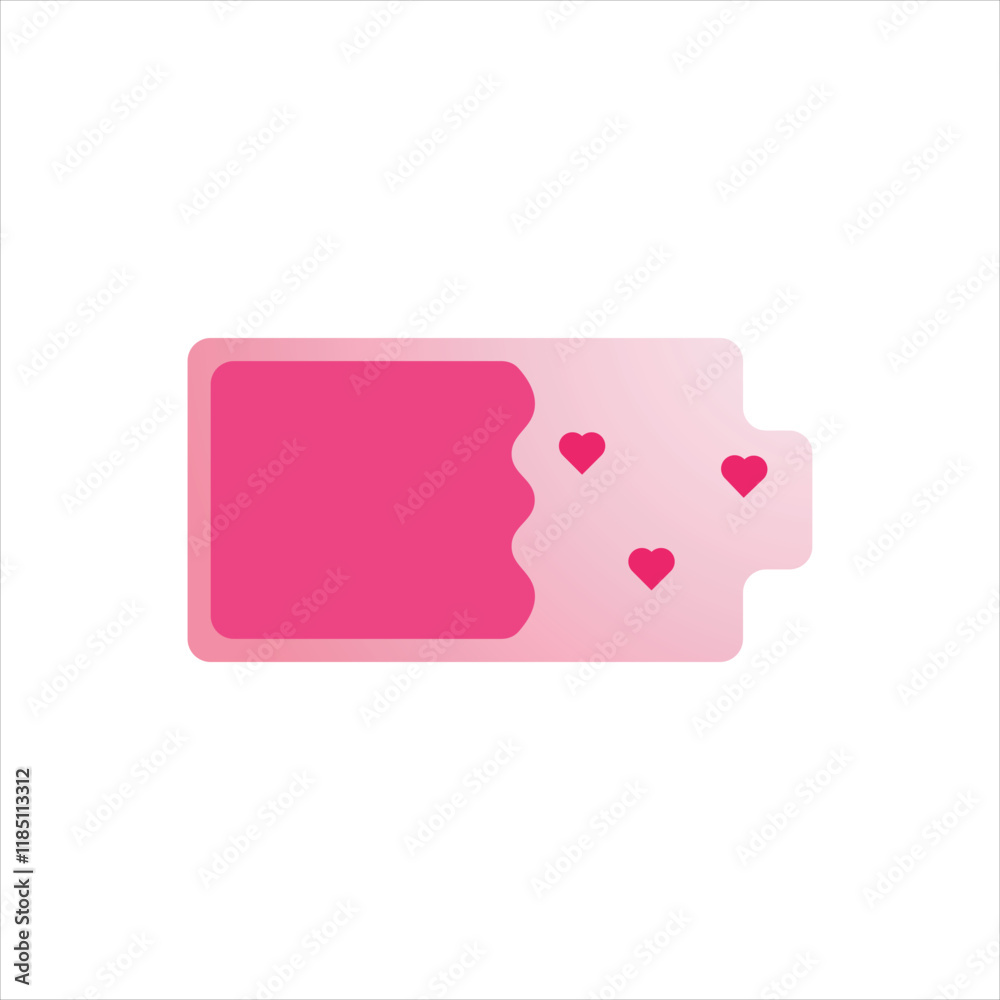 Heart battery icon. Energy of love flat icon vector design illustration. Heart battery icon. Energy of love flat icon vector design illustration.