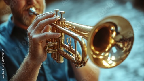 Musician playing trumpet: embracing the power of music