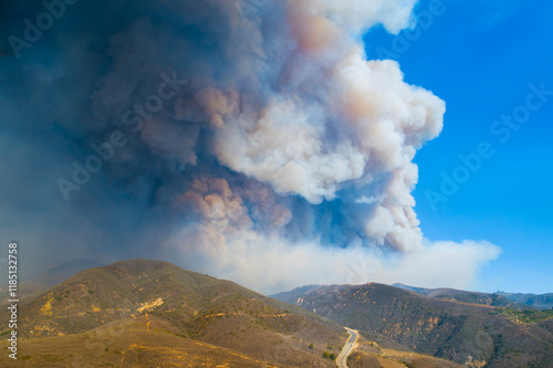 Malibu Wildfire, Pacific Palisades, Woodley Fire, California USA