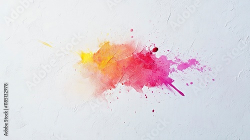 Grunge background texture, colorful splash painted wall. Abstract splashed art. Concrete textured wall