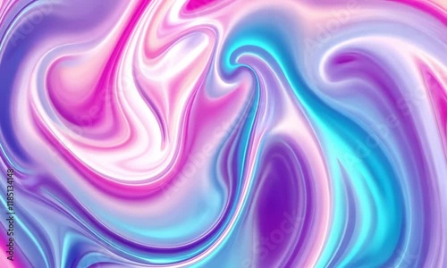 3D Animation of A swirling pattern of pink, blue, and purple hues. Video background