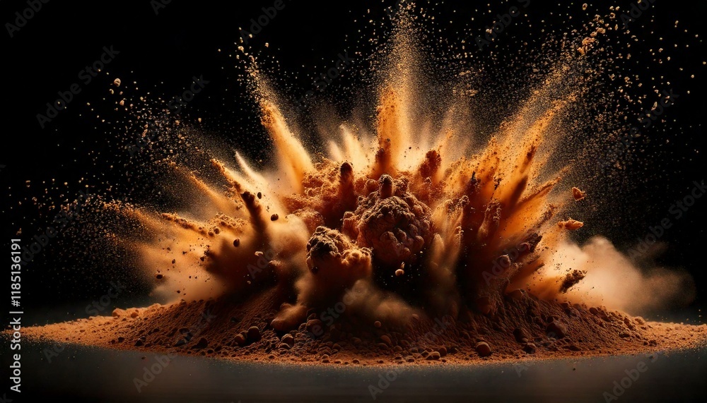 explosion of dirt