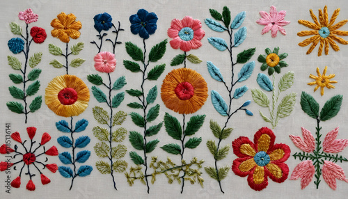 Plakat Embroidery sampler