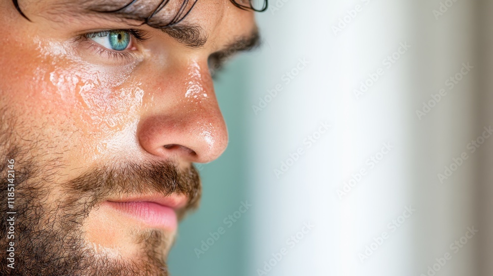 Fototapeta premium Men's wellness and relaxation through spa treatments for body and face