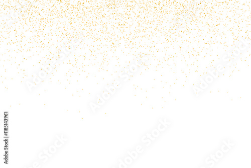 glitter stars frame. Luxury falling Gold confetti glitter on transparent background. Sparkle glitter on PNG ,festival card. Sparkling glittering particles effect
