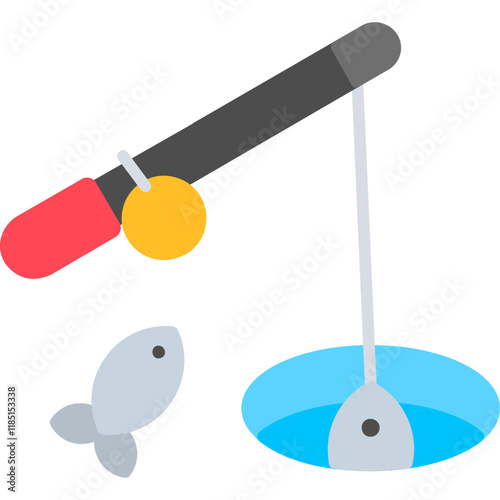 Ice Fishing Icon