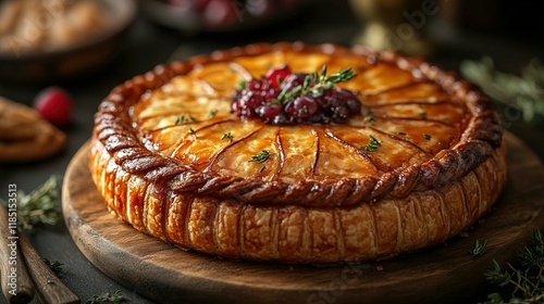 A Delicious Cranberry and Apple Galette Pastry