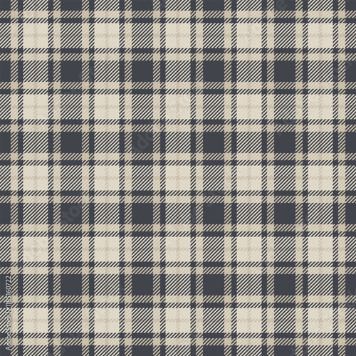 Elegant neutral-toned plaid pattern. Perfect for textile designs, apparel, or website backgrounds.  Subtle texture adds sophistication. Ideal for fall/winter themes.